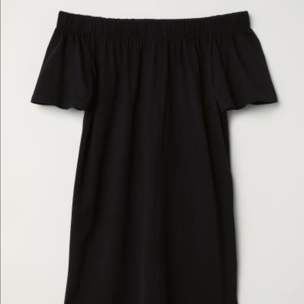 H&M 🖤Off-The-Shoulder Cotton Dress🖤